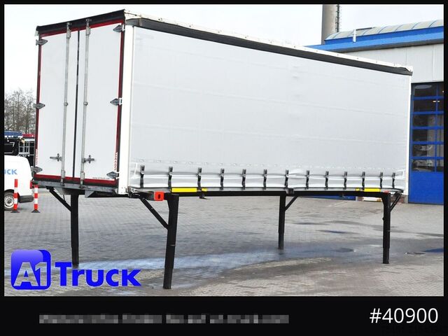 Swap body with flatbed & tarp WECON WPR 745, verzinkt, 2520  innen, Code XL, neue Plane