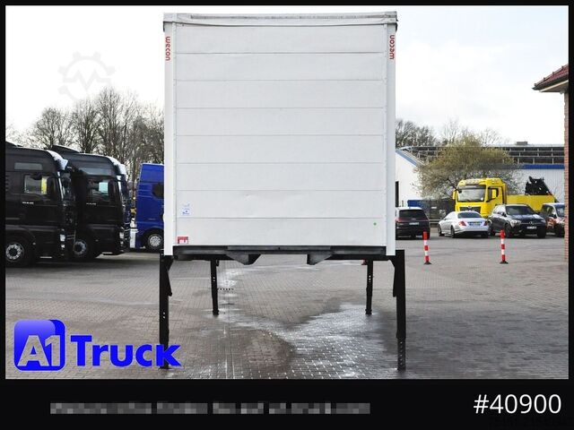 Swap body with flatbed & tarp WECON WPR 745, verzinkt, 2520  innen, Code XL, neue Plane