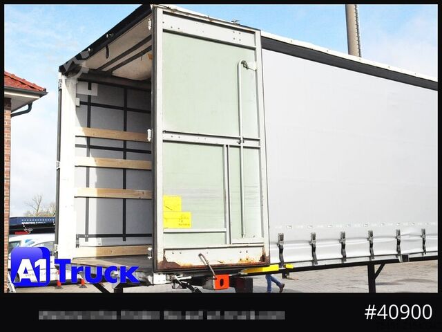 Swap body with flatbed & tarp WECON WPR 745, verzinkt, 2520  innen, Code XL, neue Plane