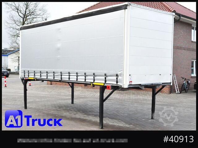 Swap body with flatbed & tarp WECON WPR 745, verzinkt, 2520  innen, Code XL, neue Plane