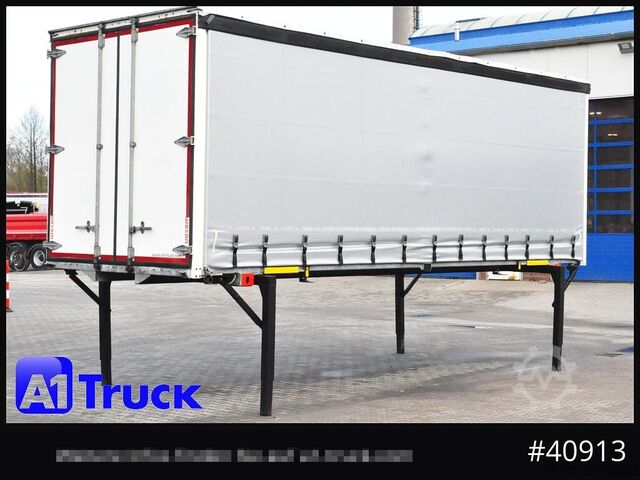 Swap body with flatbed & tarp WECON WPR 745, verzinkt, 2520  innen, Code XL, neue Plane