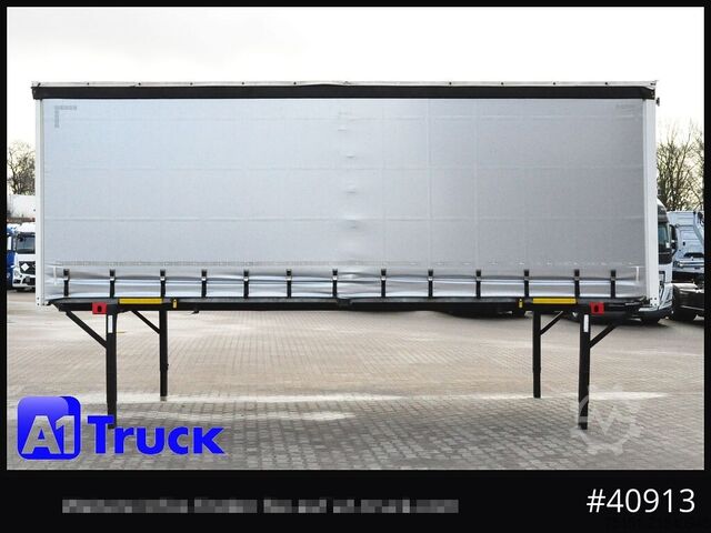 Swap body with flatbed & tarp WECON WPR 745, verzinkt, 2520  innen, Code XL, neue Plane