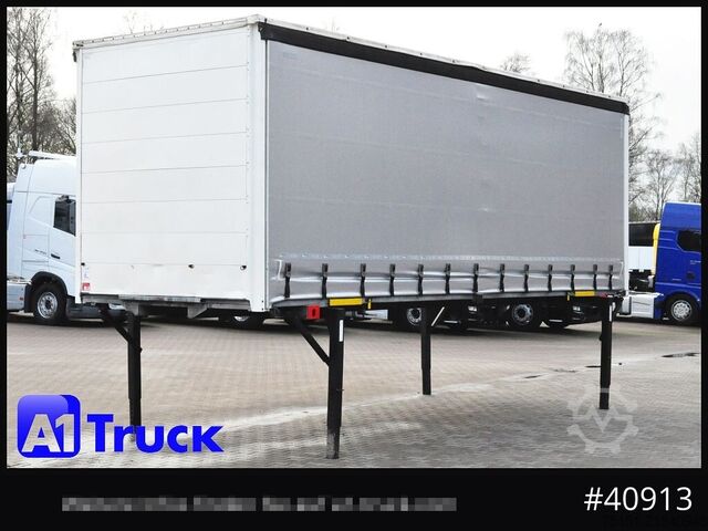 Swap body with flatbed & tarp WECON WPR 745, verzinkt, 2520  innen, Code XL, neue Plane