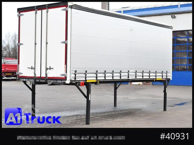 Swap body with flatbed & tarp WECON WPR 745, verzinkt, 2520  innen, Code XL, neue Plane