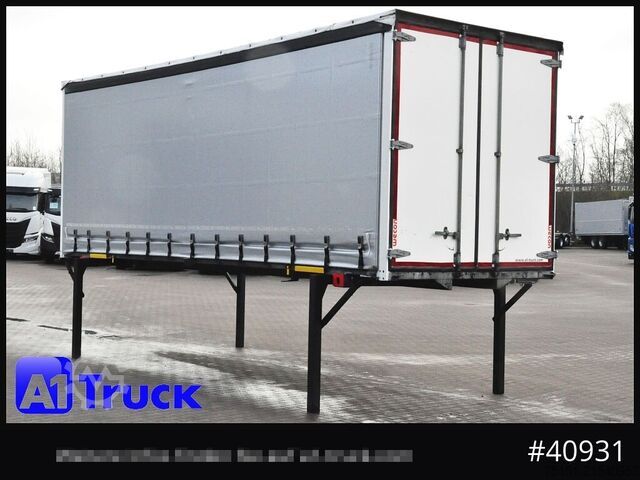 Swap body with flatbed & tarp WECON WPR 745, verzinkt, 2520  innen, Code XL, neue Plane