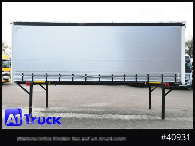 Swap body with flatbed & tarp WECON WPR 745, verzinkt, 2520  innen, Code XL, neue Plane