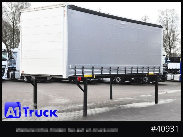 Swap body with flatbed & tarp WECON WPR 745, verzinkt, 2520  innen, Code XL, neue Plane