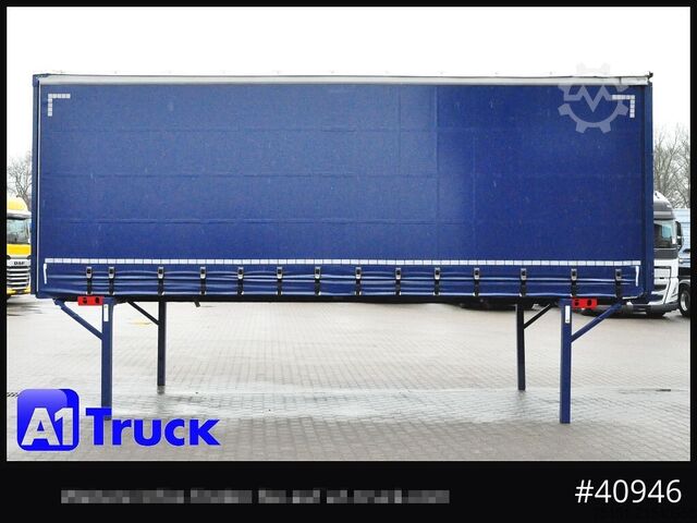 Wechselbrücke mit Pritsche & Plane KRONE Wechselbrücke 7,45, Code XL, Bordwand, neue Plane