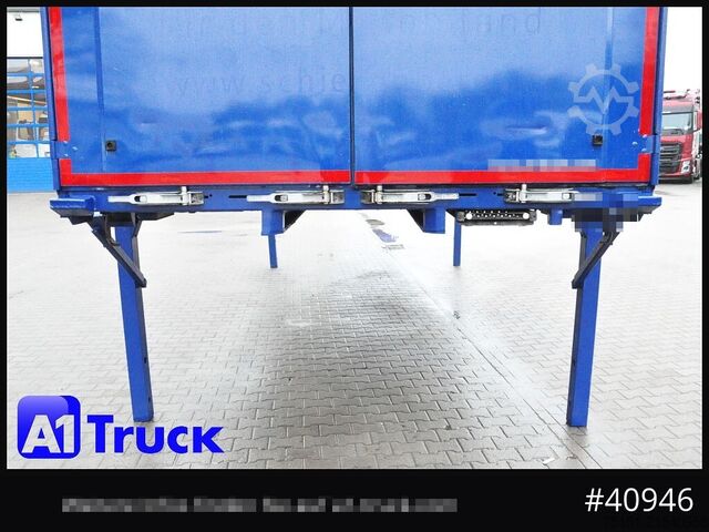 Wechselbrücke mit Pritsche & Plane KRONE Wechselbrücke 7,45, Code XL, Bordwand, neue Plane