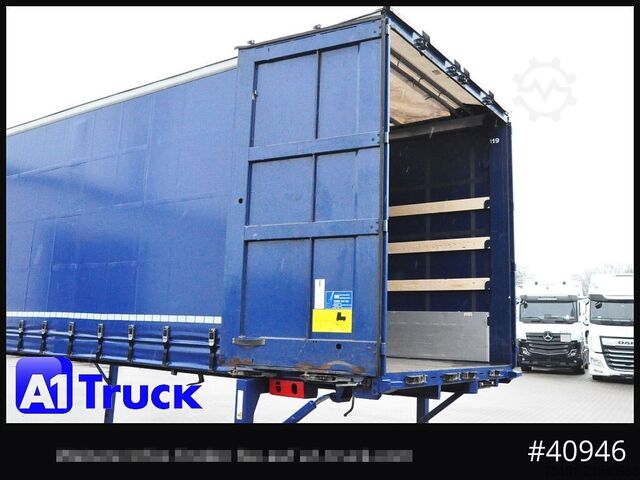 Wechselbrücke mit Pritsche & Plane KRONE Wechselbrücke 7,45, Code XL, Bordwand, neue Plane