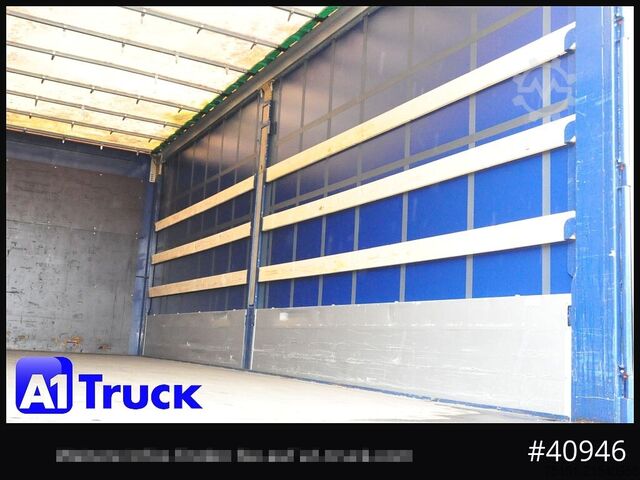 Wechselbrücke mit Pritsche & Plane KRONE Wechselbrücke 7,45, Code XL, Bordwand, neue Plane