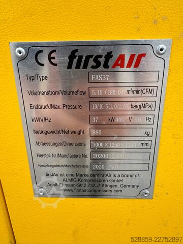 FirstAIR FAS37 screw air compressor  