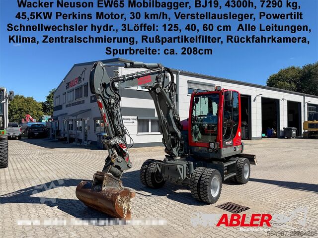 Mobile excavator Wacker Neuson EW65 Powertilt SW ZSA
