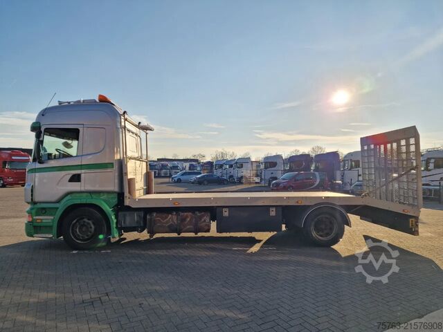 Autotransporter Scania R380 4x2 - Car transport / Flatbed - Ramp - Ful...