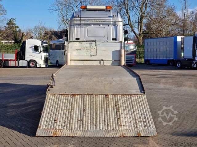 Autotransporter Scania R380 4x2 - Car transport / Flatbed - Ramp - Ful...