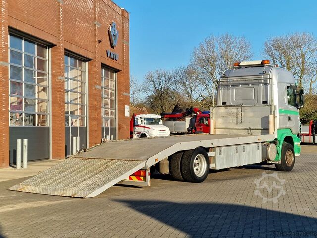 Autotransporter Scania R380 4x2 - Car transport / Flatbed - Ramp - Ful...
