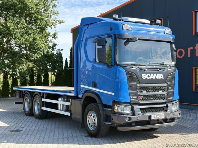 Flatbed truck SCANIA R500 6x4 Pritsche Retarder TOP!