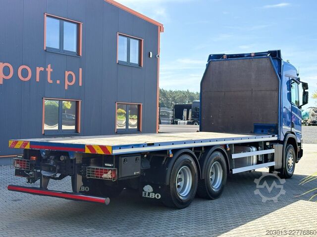 Flatbed truck SCANIA R500 6x4 Pritsche Retarder TOP!