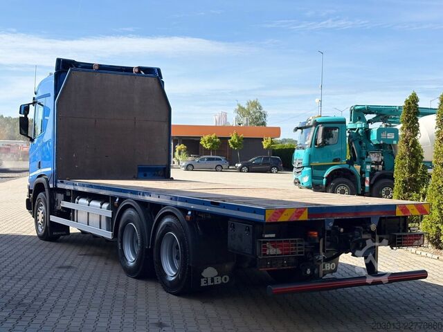 Flatbed truck SCANIA R500 6x4 Pritsche Retarder TOP!