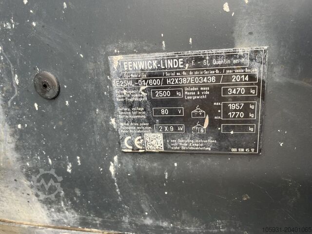 Elektro 4 Rad-Stapler Linde E25H-01/600