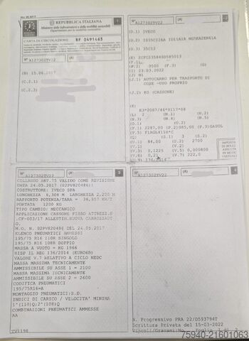 Pritschenwagen IVECO DAILY  35C12 BTor 2.3 HPT PM-RG Cabinato