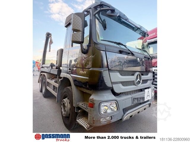 Kipper LKW Mercedes-Benz Actros 2641 K 6x4, Tele-Absetzanlage