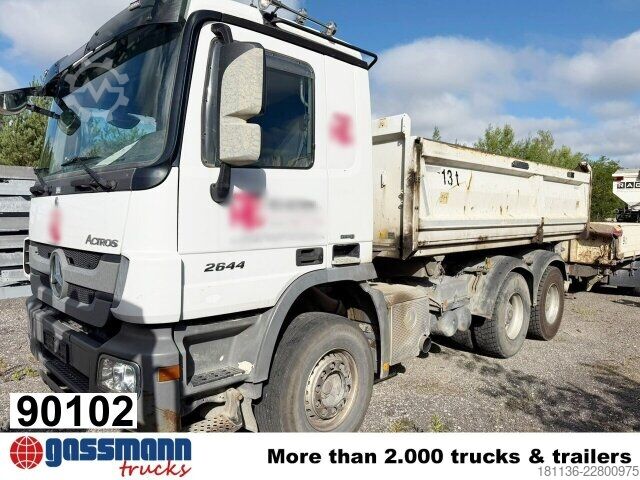 Kipper LKW Mercedes-Benz Actros 2644 K 6x4, Bordmatik