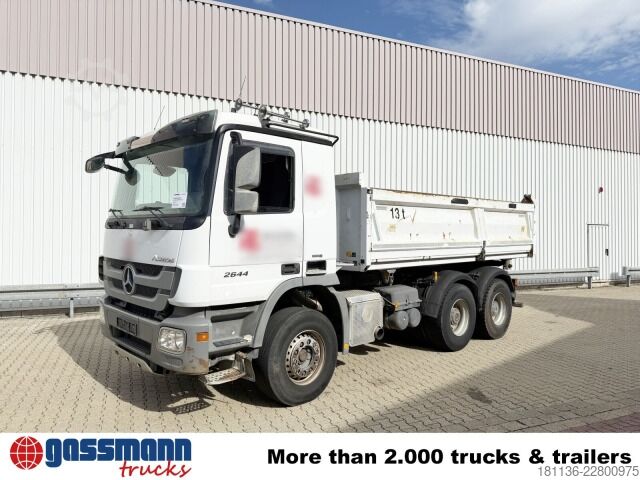 Kipper LKW Mercedes-Benz Actros 2644 K 6x4, Bordmatik