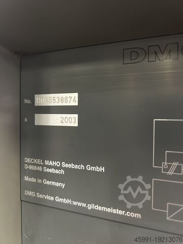 Vertical machining center DMG DMU50 Evolution