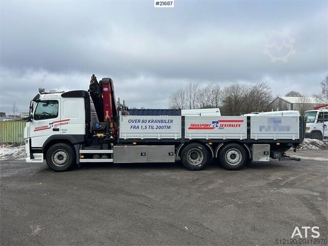 Crane Volvo FM450 Crane Truck w/ 21 t/m HMF crane and Lift. 19