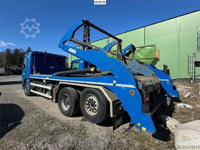 Portal arm system Scania P340 6x2 Skip Loader with Joab Body WATCH VIDEO