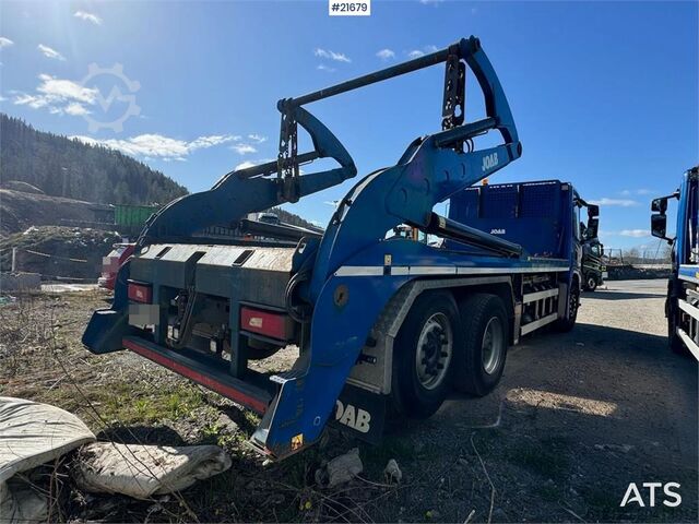 Portal arm system Scania P340 6x2 Skip Loader with Joab Body WATCH VIDEO