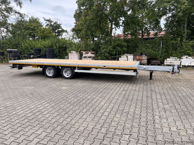 Open trailer Möslein THT 14-G 7,20 ausziehbar  13,9 t Tandemanhänger- Tieflader, ausziehbar