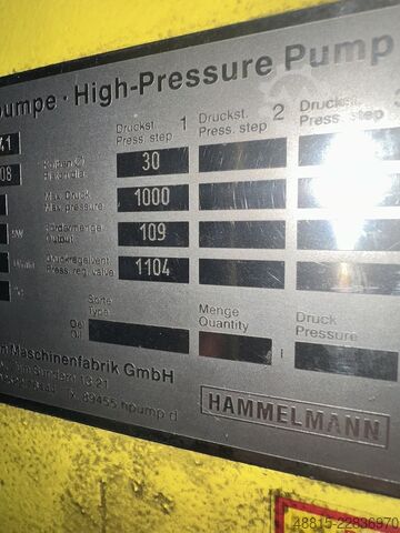 Hochdruckwasserstrahlanlage Hammelmann HDP 232