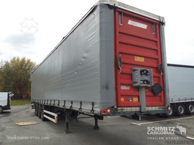 Auflieger mit Pritsche & Plane Fruehauf Curtainsider Standard