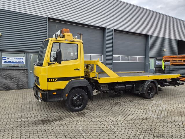 Autotransporter Abschleppwagen Mercedes-Benz 817L Afspeepwagen Hydr plateau hydr lier