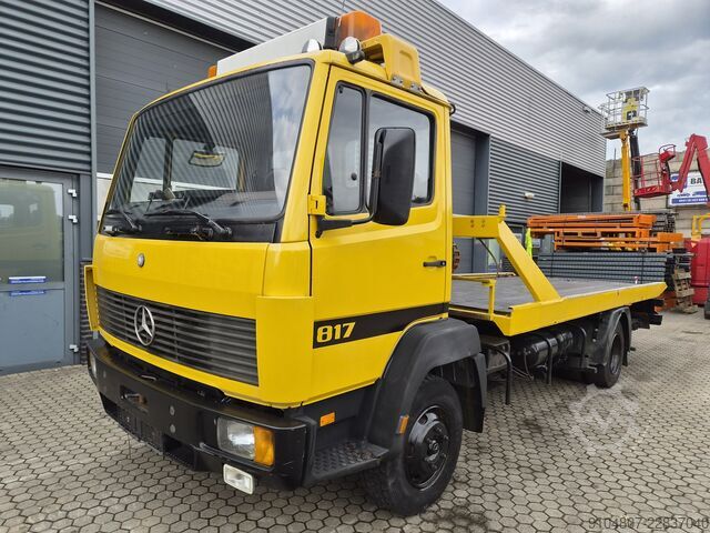 Autotransporter Abschleppwagen Mercedes-Benz 817L Afspeepwagen Hydr plateau hydr lier