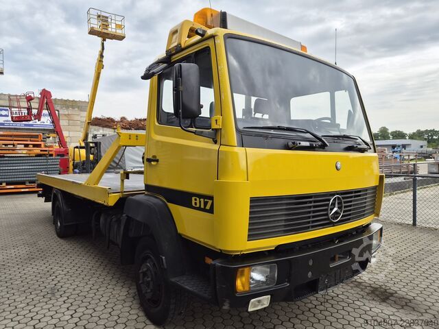 Autotransporter Abschleppwagen Mercedes-Benz 817L Afspeepwagen Hydr plateau hydr lier