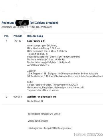Lagerbühne Topregal 