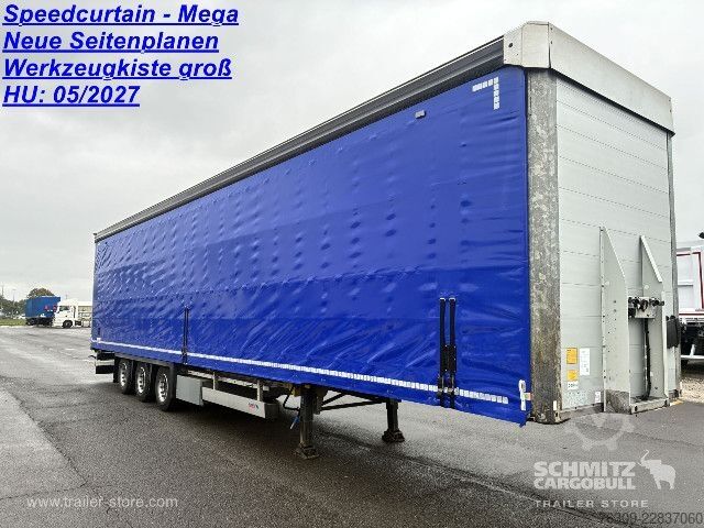 Auflieger mit Pritsche & Plane Schmitz Cargobull Curtainsider Mega Getränke