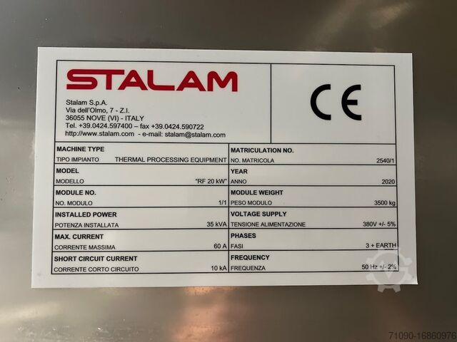 Defroster Stalam RF 20 KW