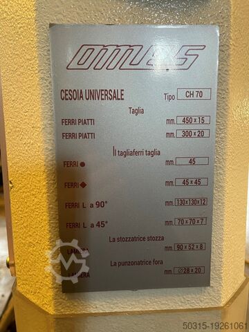 OMES PUNCHING MACHINE Omes