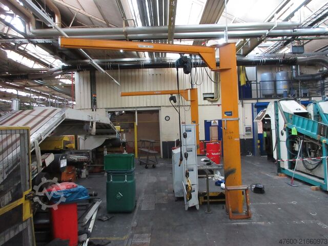 Demag Column swing crane Chain Hoist Demag KBK Kran Drehkran Hallenkran L 3m Demag KBK2 125Kg + DC Kettenzug H3,5m