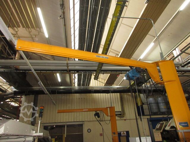 Demag Column swing crane Chain Hoist Demag KBK Kran Drehkran Hallenkran L 3m Demag KBK2 125Kg + DC Kettenzug H3,5m