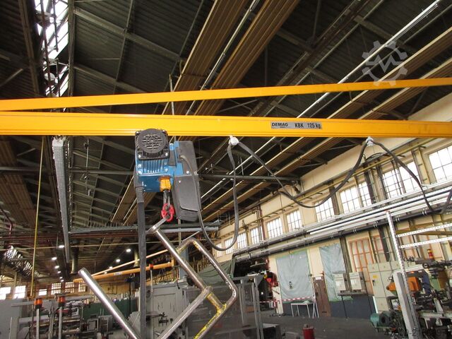 Saeulenschwenkkran Schwenkkran Kettenzug Demag KBK Kran Drehkran Hallenkran L 3m Demag KBK1 125Kg + DC Kettenzug H3,15m