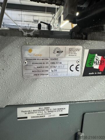 Kaltkreissäge MEP Cobra 352 MA