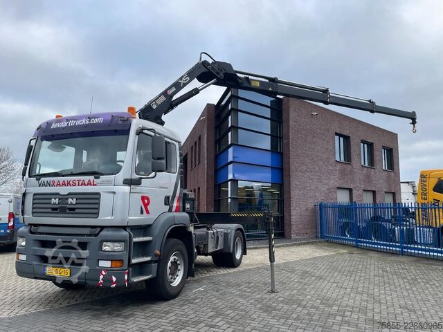 Standard tractor MAN TGA 18.310 Hiab 166 E-3 HIDUO Crane-Kran + Remo...