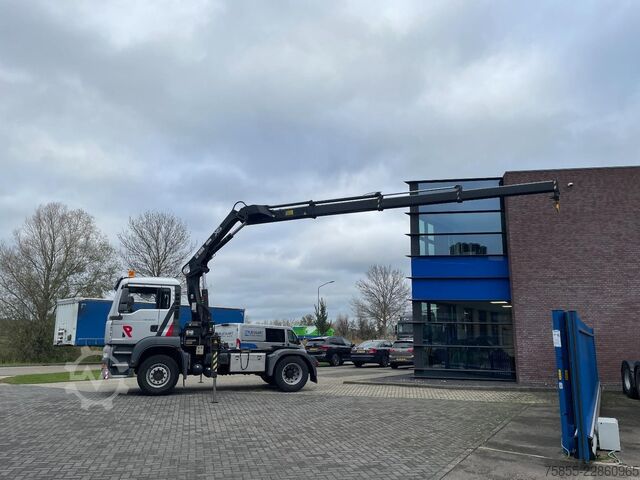 Standard tractor MAN TGA 18.310 Hiab 166 E-3 HIDUO Crane-Kran + Remo...