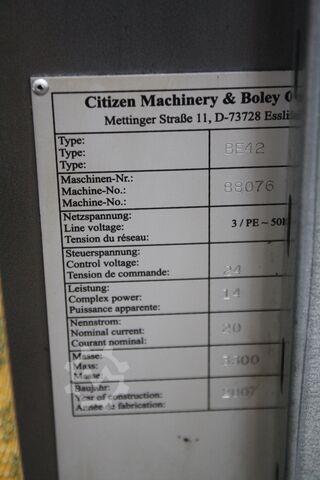 CNC-Dreh- und Fräszentrum BOLEY BE 42