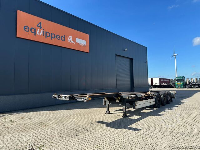 Container transportation Schmitz Cargobull SCF24G 40FT HC / SAF + DISC / LIFTAXLE / NL-CHA...